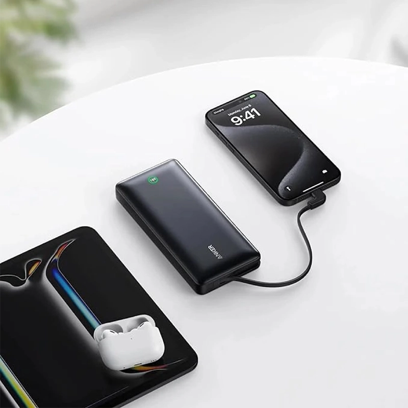 Anker Nano Power Bank (20k, 30W, Built-In USB-C Cable) A1387