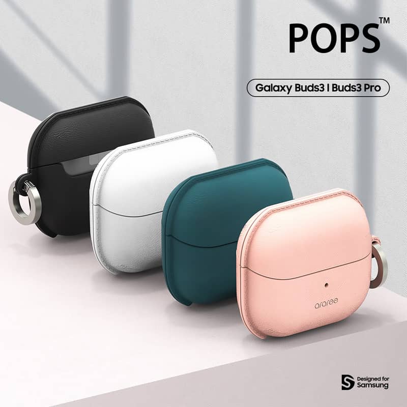 قیمت و خرید قاب چرمی هندزفری آراری مدل Pops مناسب Galaxy Buds 3 | Buds 3 Pro