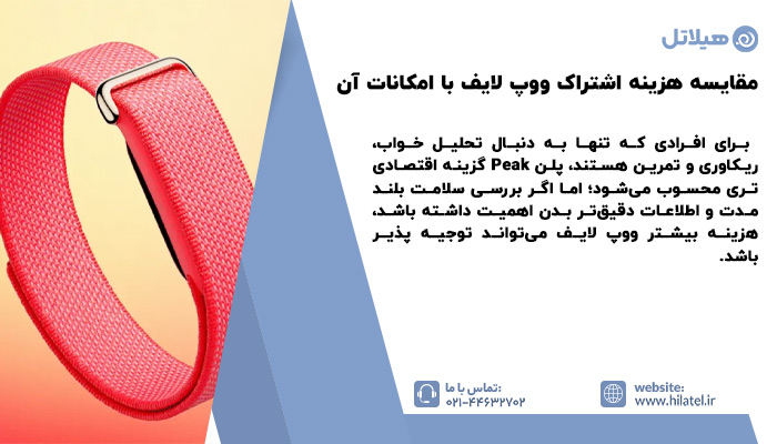 مقایسه هزینه اشتراک ووپ لایف با امکانات آن