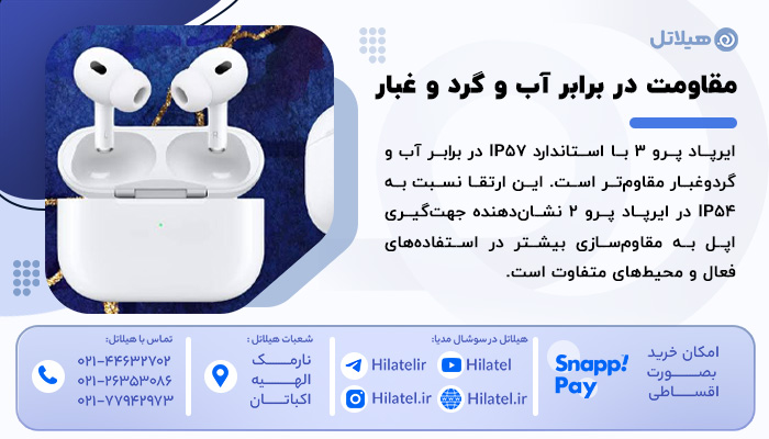 مقاومت در برابر آب و گرد و غبار