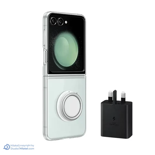 قاب گوشی سامسونگ مدل Starter Pack EF-XF73K مناسب Galaxy Z Flip 5 همراه با اداپتور 3 پین