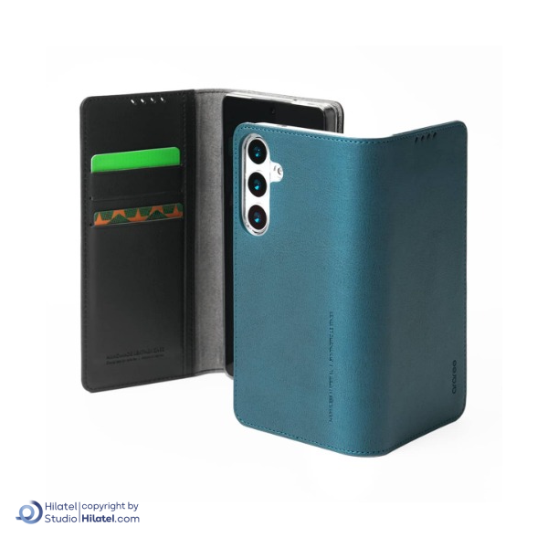 کیف چرمی گوشی آراری مدل Mustang Diary مناسب Galaxy S25 Ultra