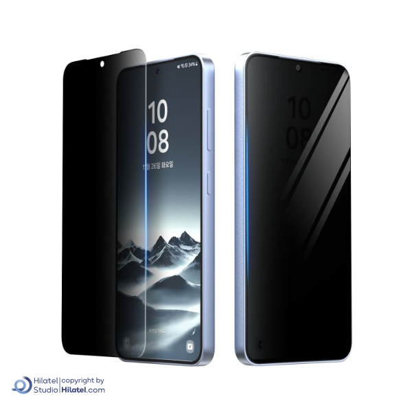 گلس شیشه ای گوشی آراری مدل حریم خصوصی Core مناسب Galaxy S25 Ultra پک دو عددی