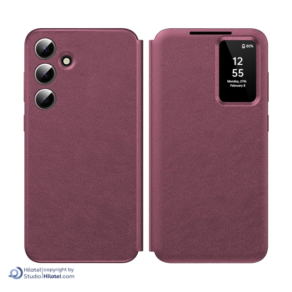 کیف کلاسوری هوشمند سامسونگ مدل Smart View Wallet Case مناسب Galaxy A56 (با برنامه /غیر اصل)