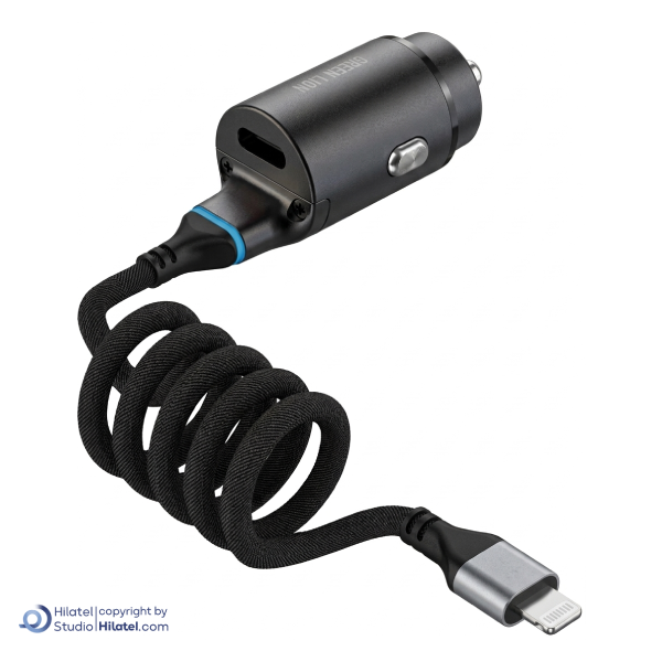 شارژر فندکی 45 وات گرین لاین مدل GNCC45WPDLGBK