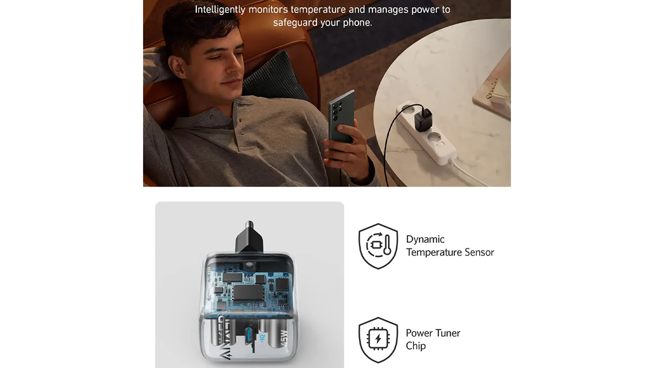 اداپتور 45 وات انکر مدل A2643