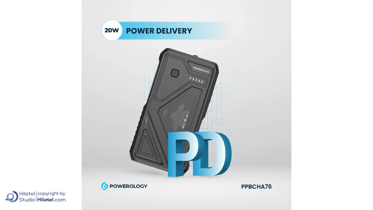 پاوربانک خورشیدی 20000 میلی آمپر پاورولوژی مدل PP076