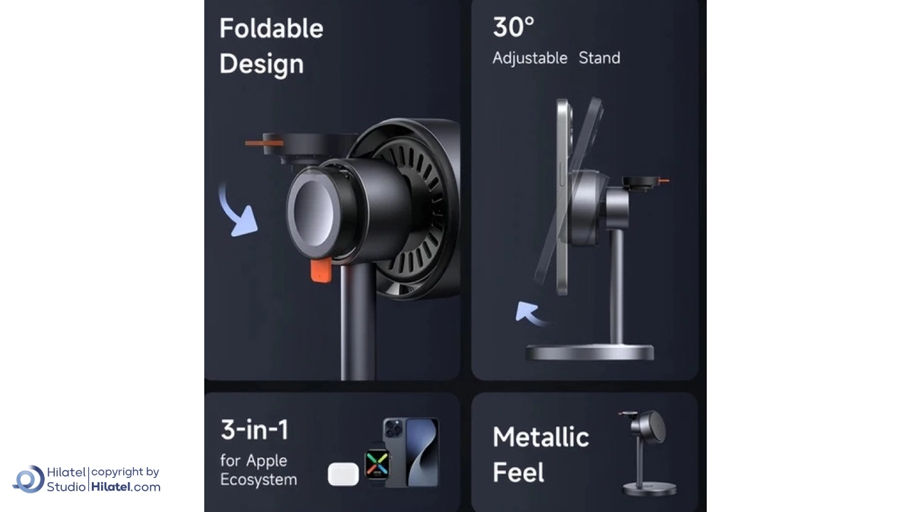 پایه نگهدارنده و شارژر وایرلس گوشی مک دودو مدل CH-246