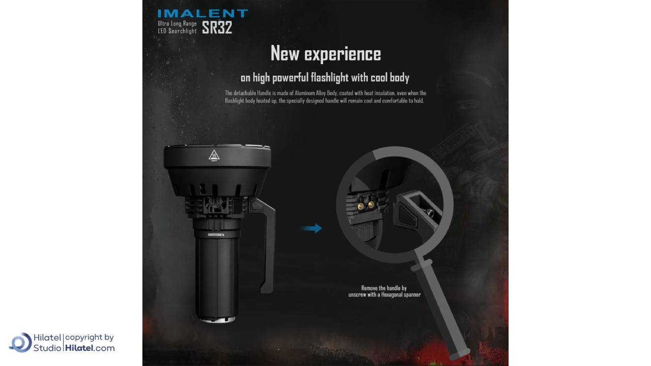 چراغ قوه شارژی ایملت مدل SR32