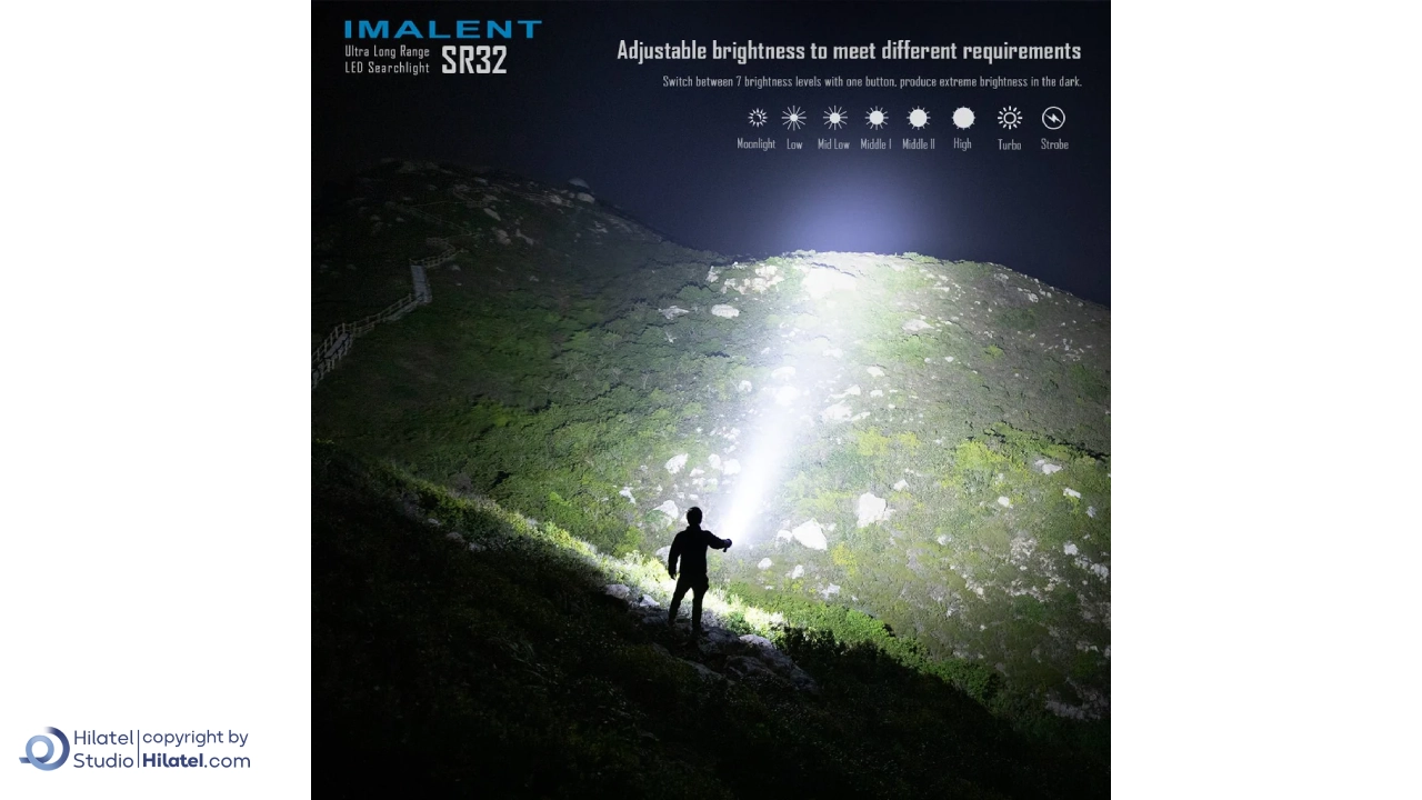 چراغ قوه شارژی ایملت مدل SR32