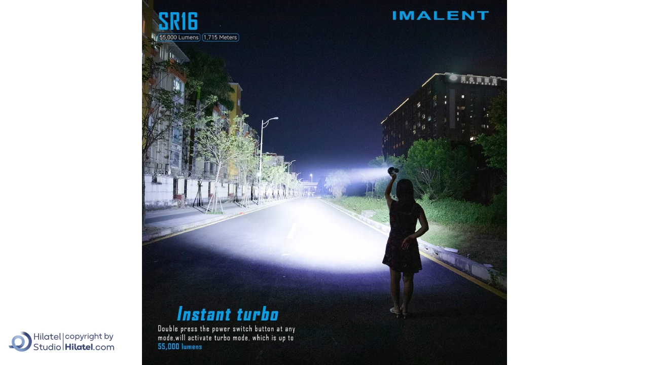 چراغ قوه شارژی ایملت مدل SR16