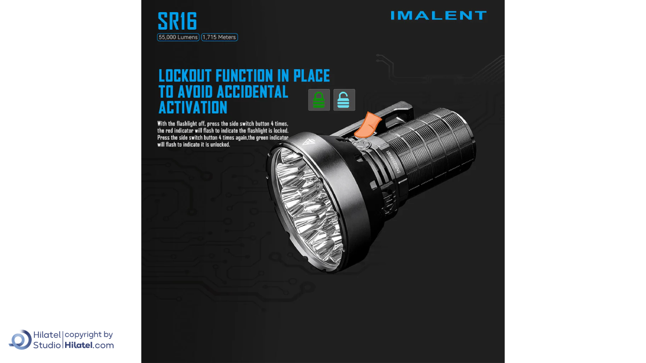 چراغ قوه شارژی ایملت مدل SR16