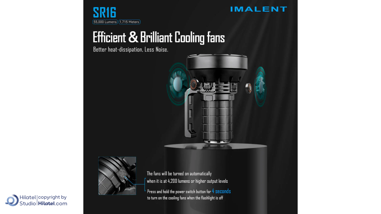 چراغ قوه شارژی ایملت مدل SR16