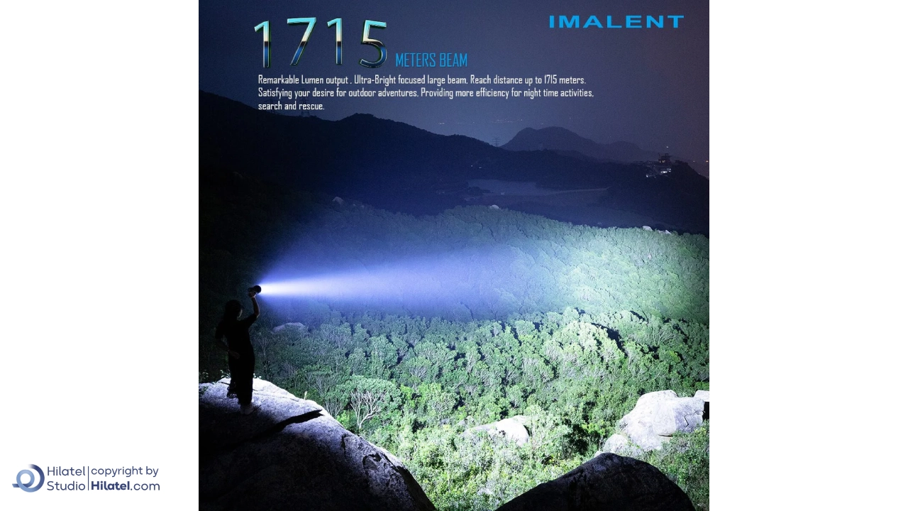 چراغ قوه شارژی ایملت مدل SR16