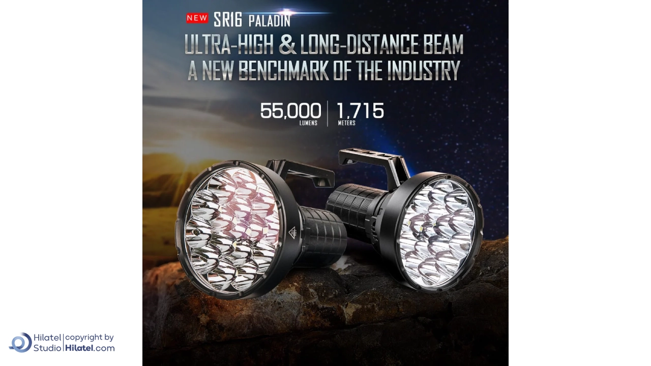 چراغ قوه شارژی ایملت مدل SR16